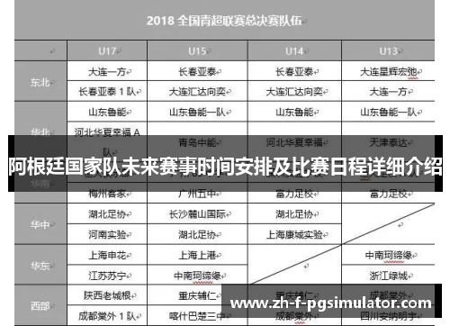 阿根廷国家队未来赛事时间安排及比赛日程详细介绍